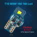 Auto LEDlamp 2 stuks - CAN-BUS T10 W5W 6000K (ijsblauw kleur) 12V - Auto Interieur, kofferbak Lamp, Stadslicht, parkeerlicht